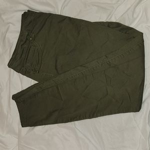 Army green jeans